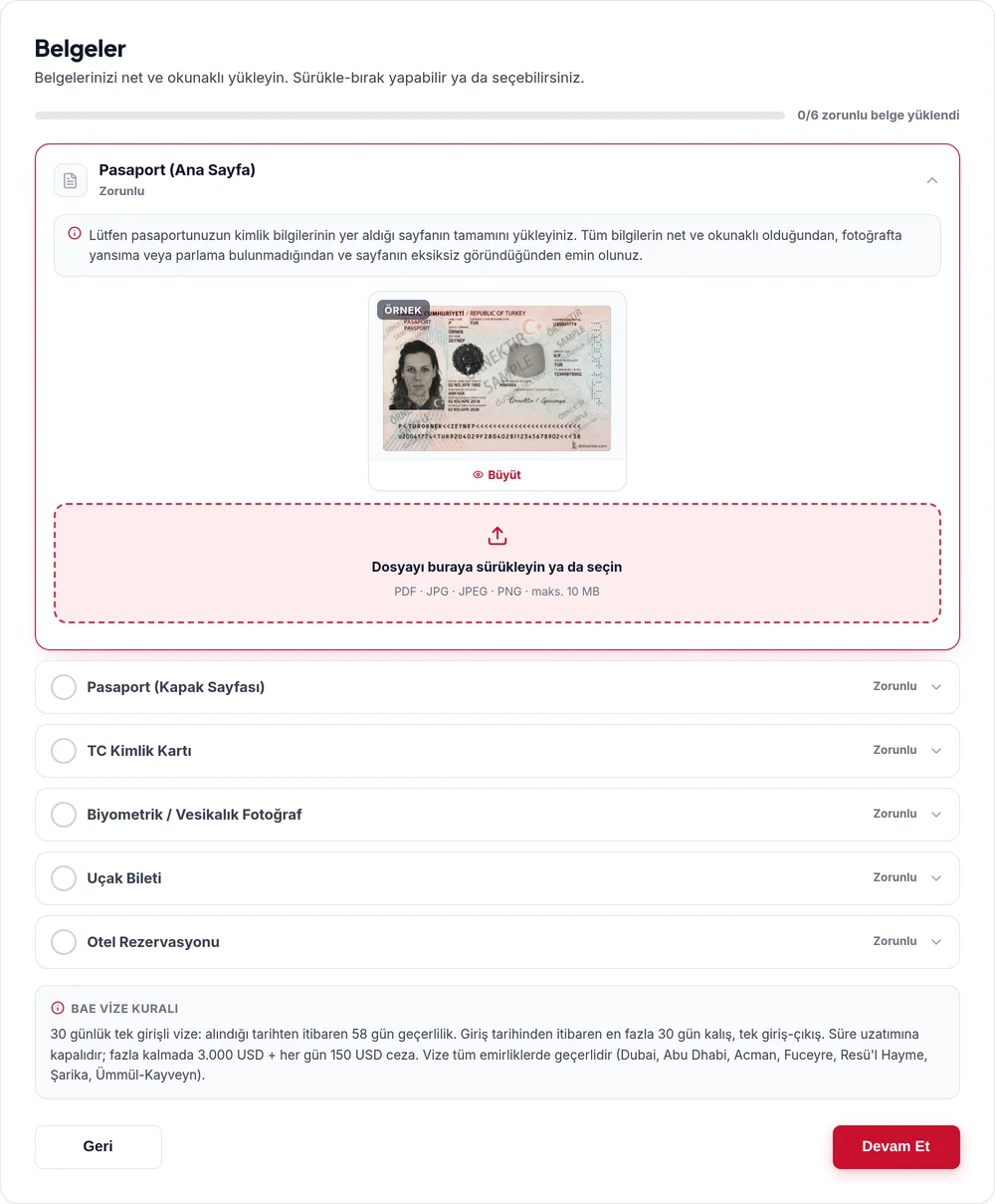 Step 5: Upload your documents